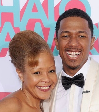 James Cannon's ex-wife, Beth Gardner, and son Nick Cannon.